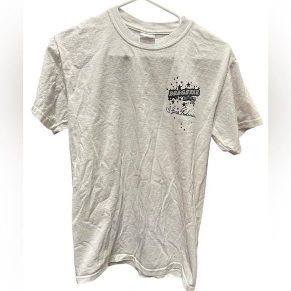 White and Pink Graphic T-Shirt SMALL - Picture 2 of 5